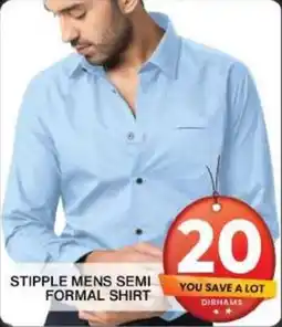 Grand Mall Sharjah STIPPLE MENS SEMI FORMAL SHIRT offer