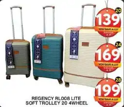 Grand Mall Sharjah REGENCY RL008 LITE SOFT TROLLEY 20 4WHEEL offer