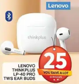 Grand Mall Sharjah LENOVO THINKPLUS LP-40 PRO TWS EAR BUDS offer