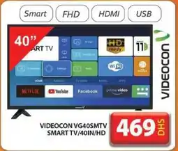 Grand Mall Sharjah VIDEOCON VG40SMTV SMART TV / 40IN / HD offer
