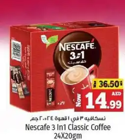 Kenz Hypermarket Nescafe 3 In1 Classic Coffee 24X20gm offer