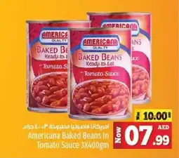 Kenz Hypermarket Americana Baked Beans in Tomato Sauce 3X400gm offer