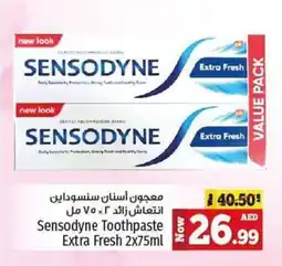 Kenz Hypermarket Sensodyne Toothpaste Extra Fresh 2x75ml offer