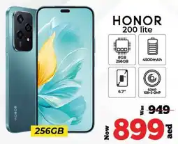 Kenz Hypermarket HONOR 200 lite 256GB offer
