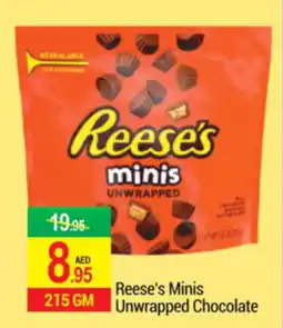 New W Mart Reese's Minis Unwrapped Chocolate offer