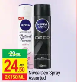 New W Mart Nivea Deo Spray Assorted offer