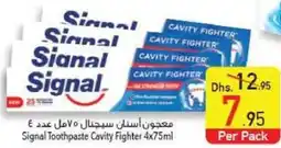 Safeer Market Signal Toothpaste Cavity Fighter 4 x 75ml offer
