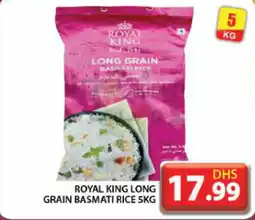 Grand Hyper Market ROYAL KING LONG GRAIN BASMATI RICE 5KG offer