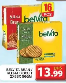 Grand Hyper Market BELVITA BRAN/ KLEIJA BISCUIT 2X8SX 56GM offer