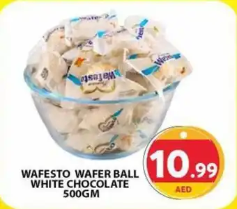 Grand Hyper Market WAFESTO WAFER BALL WHITE CHOCOLATE 500GM offer