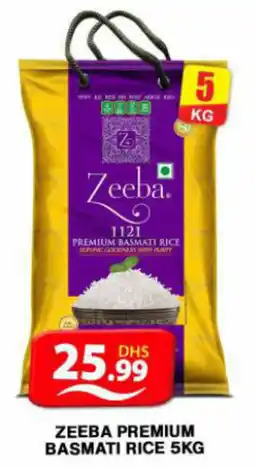 Grand Hyper Market ZEEBA PREMIUM BASMATI RICE 5KG offer