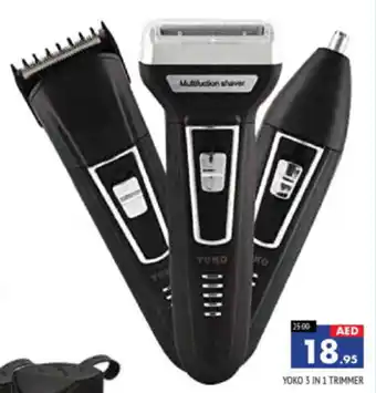 Al Madina Hypermarket YOKO 3 IN 1 TRIMMER offer