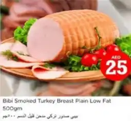 Nesto Bibi Smoked Turkey Breast Plain Low Fat 500gm offer