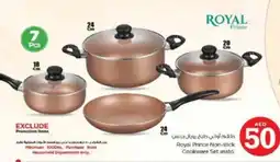 Nesto Royal Prince Non stick Cookware Set asstd offer