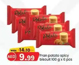 KM Trading Pran potato spicy Discuit 100 g x 6 pcs offer