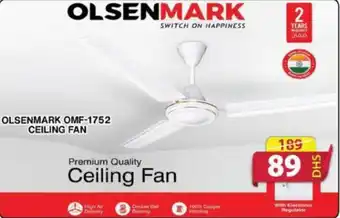 Grand Mall Sharjah OLSENMARK OMF 1752 CEILING FAN offer