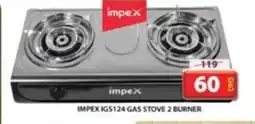 Grand Mall Sharjah IMPEX IGS124 GAS STOVE 2 BURNER offer