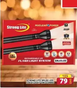 Grand Hyper Market STRONG LITE SRL65 LED FLASH LIGHT 2IN1 COMBO offer