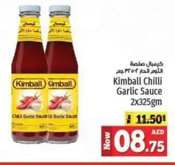 Kenz Hypermarket Kimball Chilli Garlic Sauce 2x325gm offer