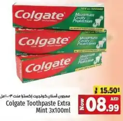 Kenz Hypermarket Colgate Toothpaste Extra Mint 3x100ml offer