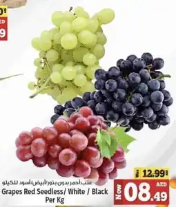 Kenz Hypermarket Grapes Red Seedless / White / Black per kg offer