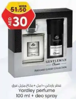 KM Trading Yardley Perfume 100mL + Deo Spray offer