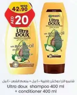 KM Trading Ultra Doux Shampoo 400ml + Conditioner 400mL offer