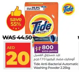 Lulu Hypermarket Tide Anti-Bacterial Automatic Washing Powder 2.25kg offer