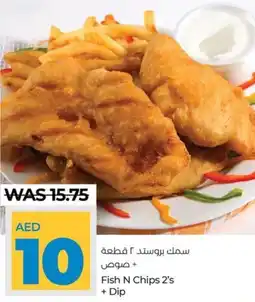 Fish N Chips 2's + Dip