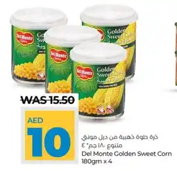 Lulu Hypermarket Del Monte Golden Sweet Corn 180gm x 4 offer