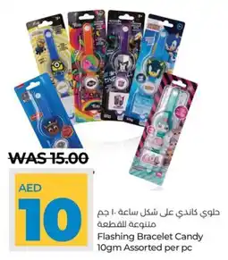 Lulu Hypermarket Flashing Bracelet Candy 10gm Assorted per pc offer