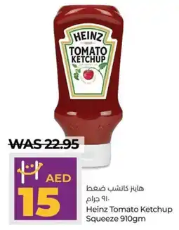 Lulu Hypermarket Heinz Tomato Ketchup Squeeze 910gm offer