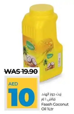 Lulu Hypermarket Faash Coconut Oil 1Ltr offer