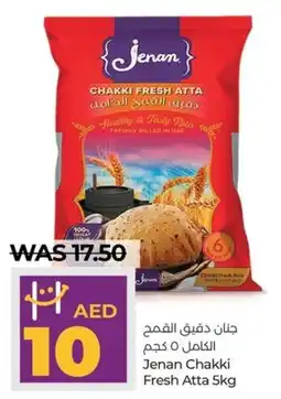 Lulu Hypermarket Jenan Chakki Fresh Atta 5kg offer