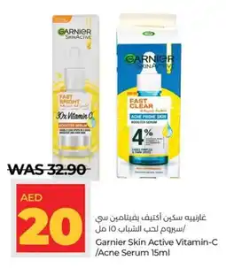 Lulu Hypermarket Garnier Skin Active Vitamin-C /Acne Serum 15ml offer