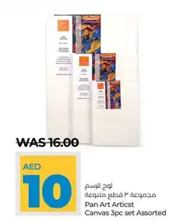 Lulu Hypermarket Pan Art Articst Canvas 3pc set Assorted offer