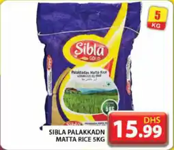 Grand Hyper Market SIBLA PALAKKADN MATTA RICE 5KG offer