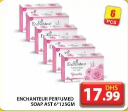 Grand Hyper Market ENCHANTEUR PERFUMED SOAP AST 6 125GM offer