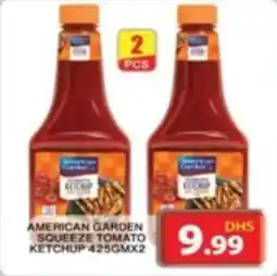 Grand Hyper Market AMERICAN GARDEN SQUEEZE TOMATO KETCHUP 425GMX2 offer