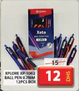 Grand Hyper Market XPLORE XP 1062 BALL PEN 0.7MM 12PCS BOX offer