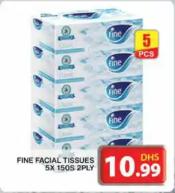Grand Hyper Market FINE FACIAL TISSUES 5X 150S 2PLY offer