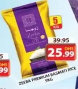 Grand Hyper Market ZEEBA PREMIUM BASMATI RICE 5KG offer