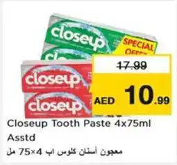 Nesto Closeup Tooth Paste 4x75ml Asstd offer