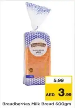 Nesto Breadberries Milk Bread 600gm offer