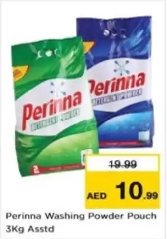 Nesto Perinna Washing Powder Pouch 3Kg Asstd offer