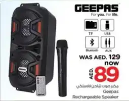 Nesto Geepas Rechargeable Speaker offer