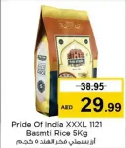 Nesto Pride Of India XXXL 1121 Basmti Rice 5Kg offer