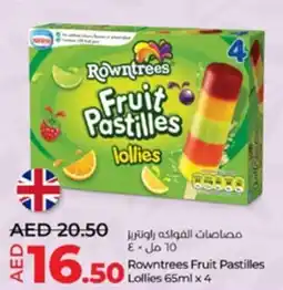 Lulu Hypermarket Rowntrees Fruit Pastilles Lollies 65ml x 4 offer