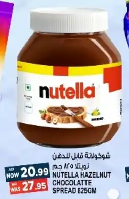 Hashim Hypermarket NUTELLA HAZELNUT CHOCOLATTE SPREAD 825GM offer