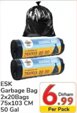 Day To Day ESK Garbage Bag 2 x 20Bags 75 x 103cm 50 gal offer